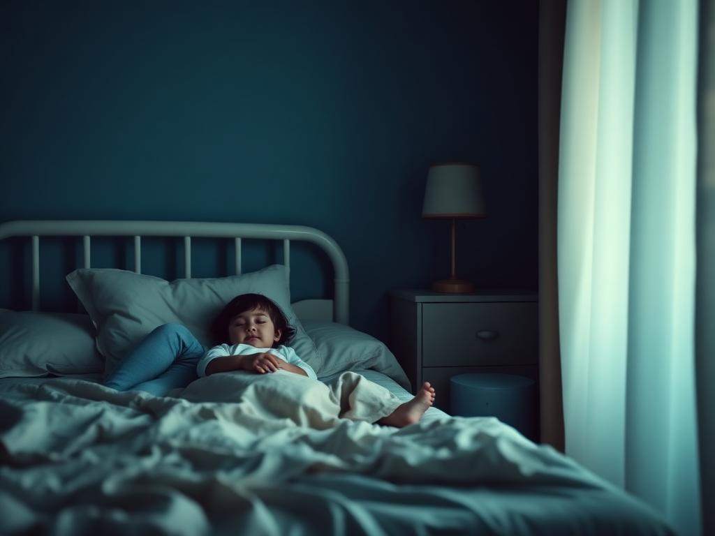 Bedtijd met een peuter bij zacht lamplicht